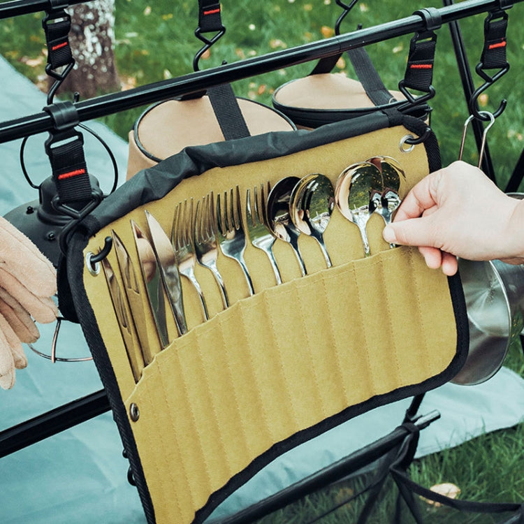 AOTU AT6471 12pcs /Set Outdoor 304 Stainless Steel Camping Cutlery Set With Storage Bag