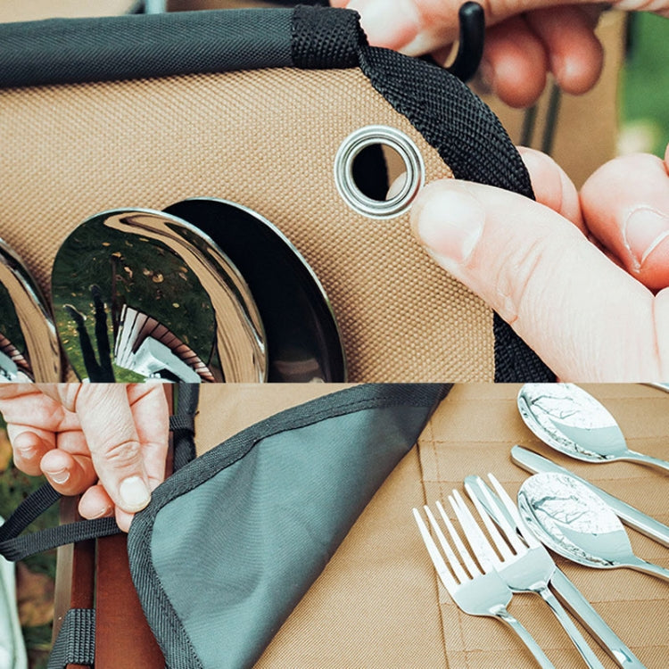 AOTU AT6471 12pcs /Set Outdoor 304 Stainless Steel Camping Cutlery Set With Storage Bag