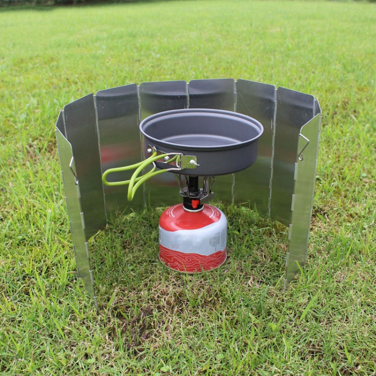 AOTU AT6344-1 10pcs /Set Outdoor Camping With Pins Aluminum Stove Windshield