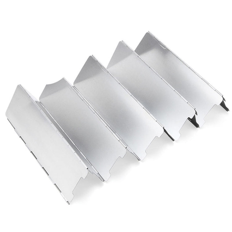 AOTU AT6344-1 10pcs /Set Outdoor Camping With Pins Aluminum Stove Windshield