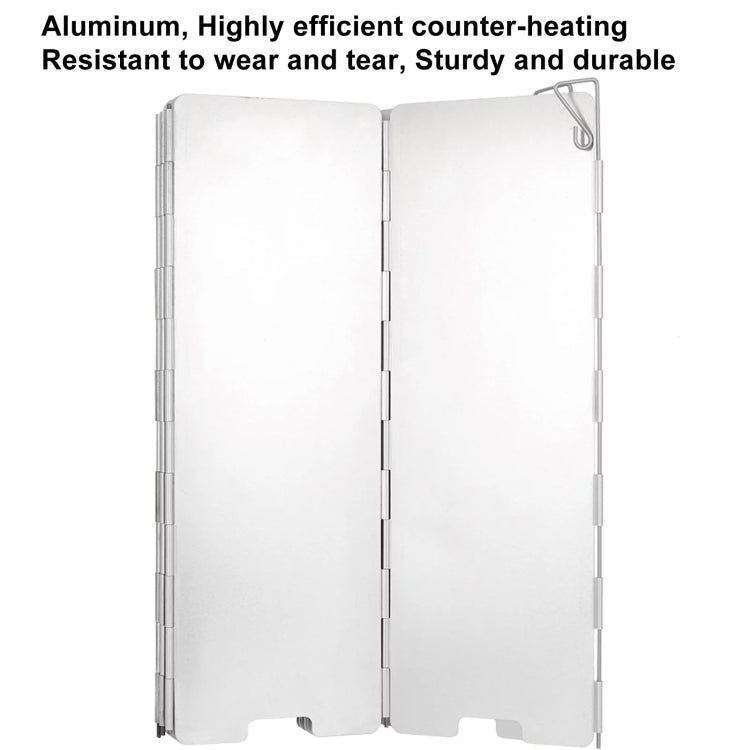 AOTU AT6344-1 10pcs /Set Outdoor Camping With Pins Aluminum Stove Windshield