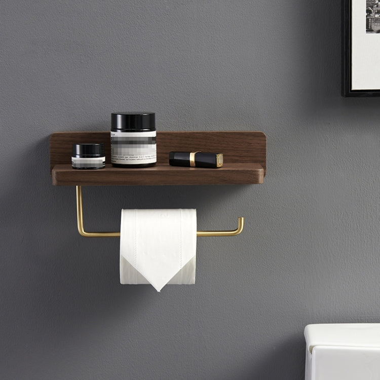 Wall-Mounted Paper Towel Rack Bathroom Shelf Roll Tissue Holder