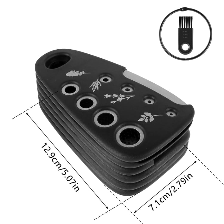 6 In 1 Stackable Kitchen Gadgets Melon Peeler Herb Chopper Garlic Grater Can Opener Pizza Cutter