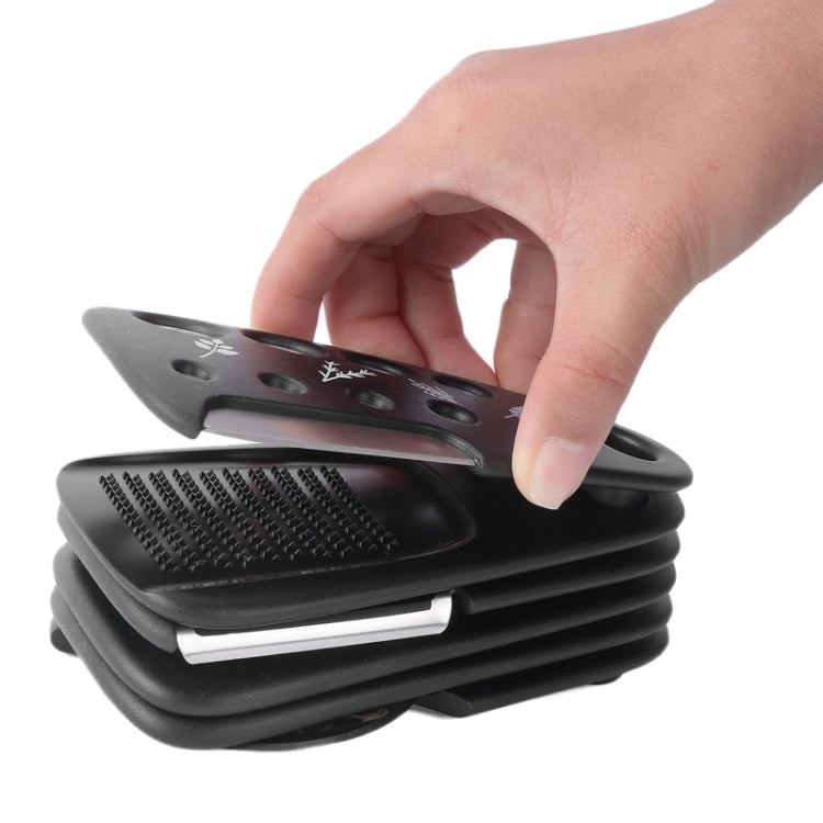 6 In 1 Stackable Kitchen Gadgets Melon Peeler Herb Chopper Garlic Grater Can Opener Pizza Cutter