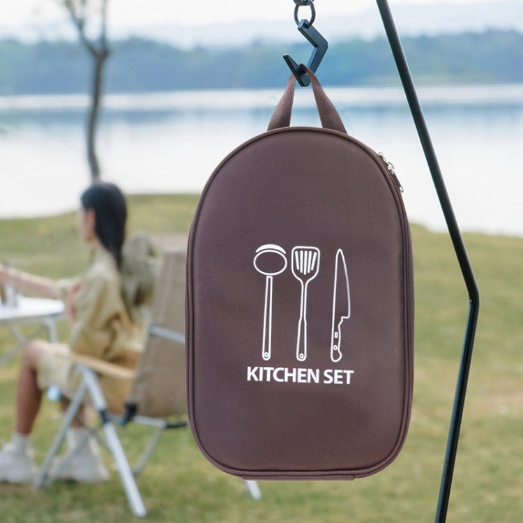 Outdoor Camping Kitchen Utensils Portable Storage Bag Picnic Flatware Supplies