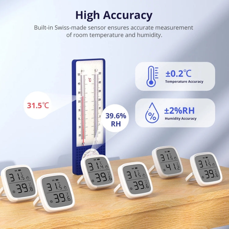 SONOFF SNZB-02D 2.5 inch LCD Smart Sensor Real-Time Monitoring Linkage