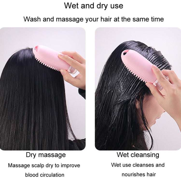 100ml 2 In1 Travel Dispenser Bottle Silicone Portable Massage Brush Shampoo Lotion Divider Bottle