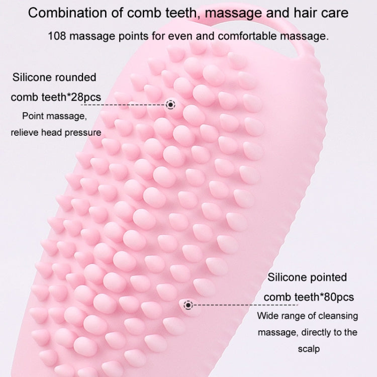 100ml 2 In1 Travel Dispenser Bottle Silicone Portable Massage Brush Shampoo Lotion Divider Bottle