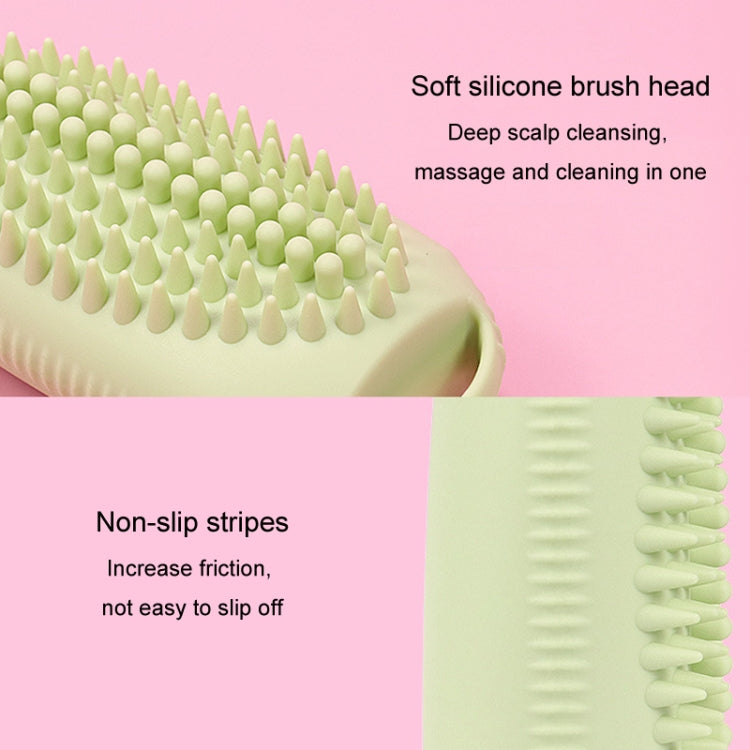 100ml 2 In1 Travel Dispenser Bottle Silicone Portable Massage Brush Shampoo Lotion Divider Bottle