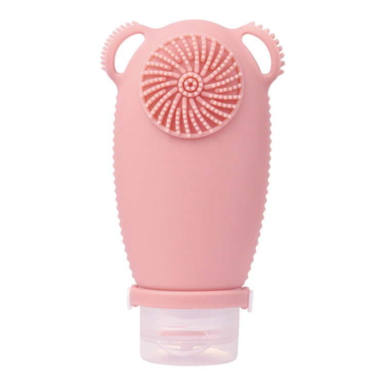 100ml Travel Cleaning Lotion Dispenser Bottle With Washing Brush Cosmetic Shampoo Storage Bottle