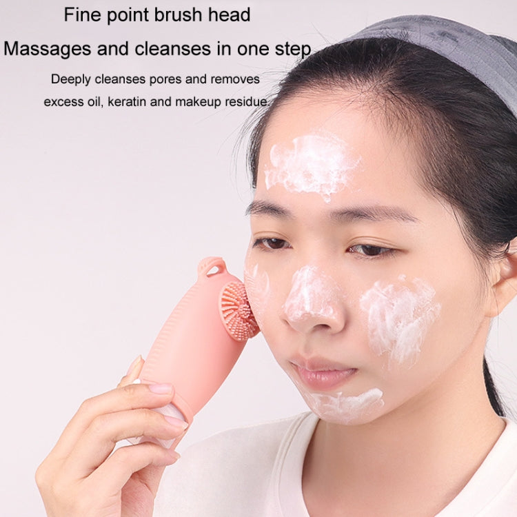 100ml Travel Cleaning Lotion Dispenser Bottle With Washing Brush Cosmetic Shampoo Storage Bottle