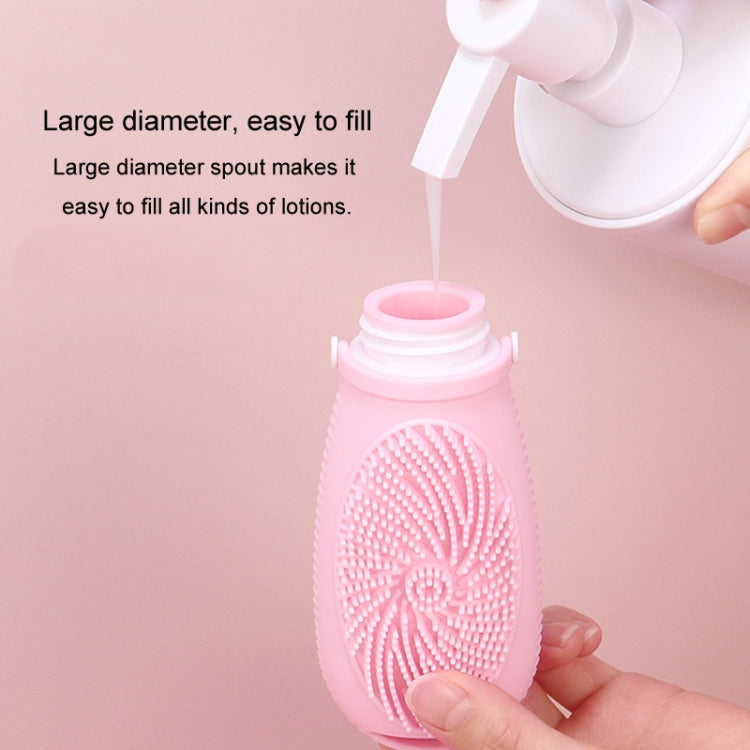 100ml Shower Bath Brush Dispenser Bottle Travel Portable Shampoo Cosmetic Lotion Dispenser Bottle