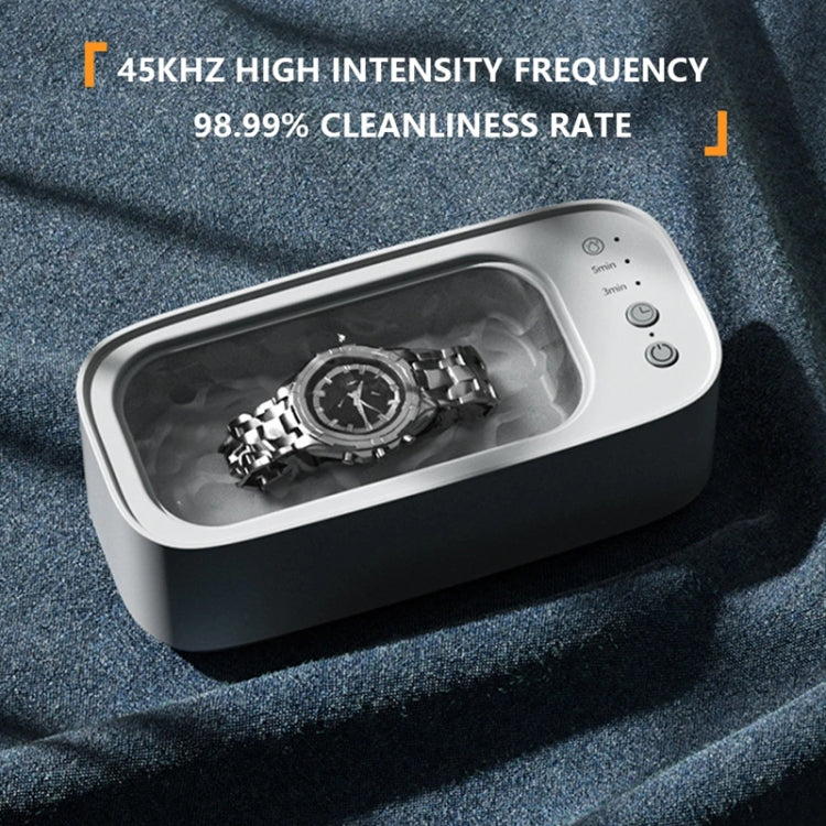 Electrical Ultrasonic Cleaner 3-speed Timing Jewelry Watches Braces Eyeglasses Cleaning Device