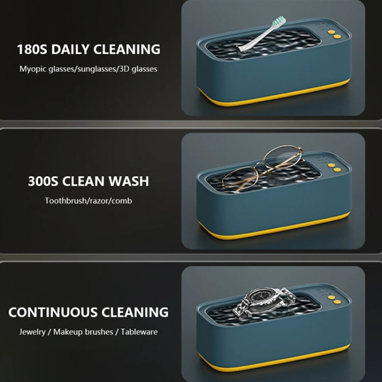 Electrical Ultrasonic Cleaner 3-speed Timing Jewelry Watches Braces Eyeglasses Cleaning Device