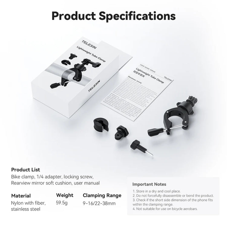 Lightweight Stem Clamp Cycling Bracket 360 Degree Adjustable Sports Camera Universal