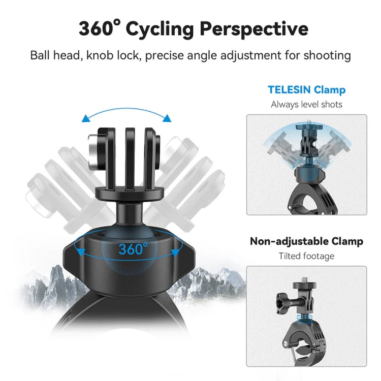 Lightweight Stem Clamp Cycling Bracket 360 Degree Adjustable Sports Camera Universal
