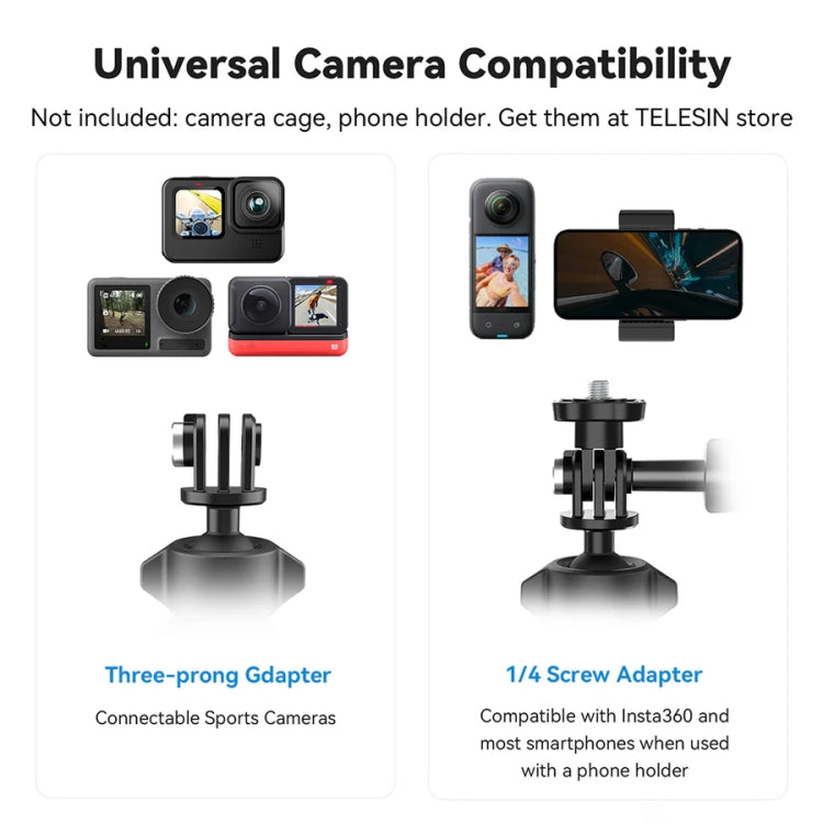 Lightweight Stem Clamp Cycling Bracket 360 Degree Adjustable Sports Camera Universal