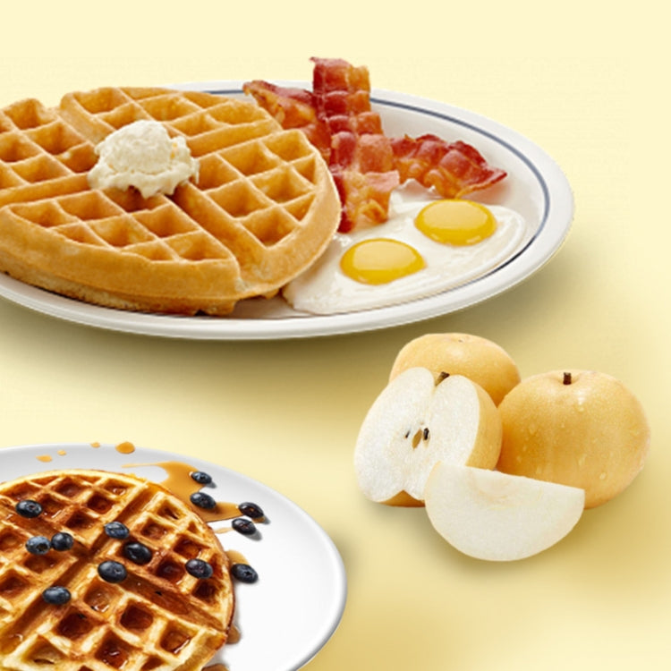 1200W  Commercial Waffle Maker Stainless Steel Rotatable Waffle Machine