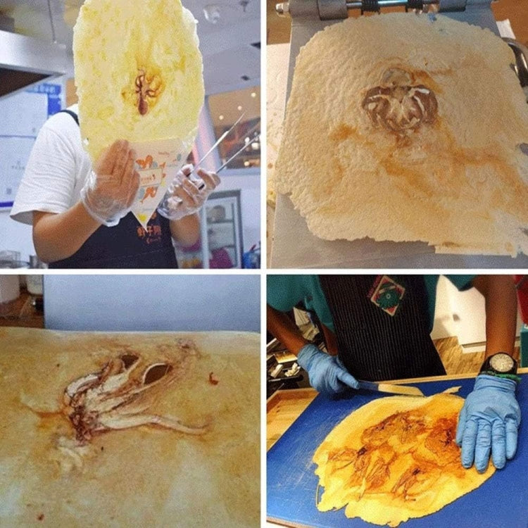 Japanese Paper Thin Seafood Cracker Pancake Machine