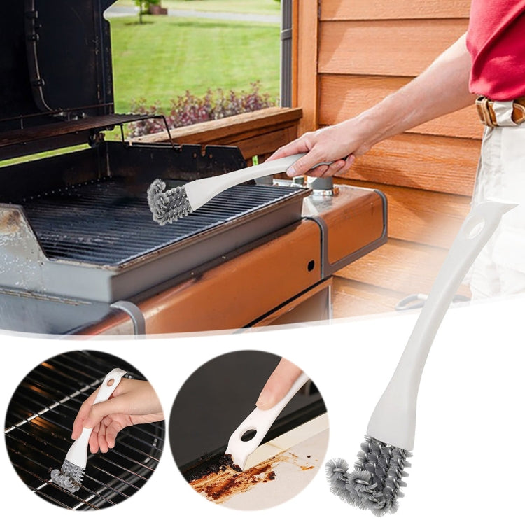 3pcs 2-in-1 Kitchen Stove Cleaning Brush Shovel Barbecue Rack Cleaning Brush
