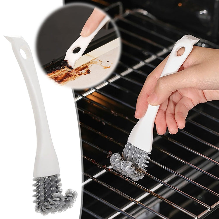 3pcs 2-in-1 Kitchen Stove Cleaning Brush Shovel Barbecue Rack Cleaning Brush