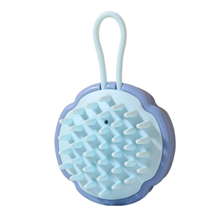 Children Silicone Shampoo Brush Scalp Massage Comb Hangable Hair Washing Comb