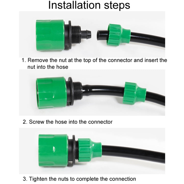 2pcs Faucet Hose Connector Gardening Drip Irrigation Car Wash Rifle Fitting