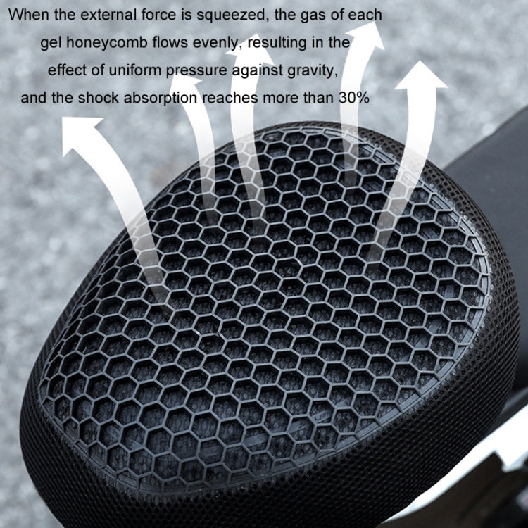 Motorcycle Breathable Massage Waterproof Sun-proof Silicone Seat Cushion
