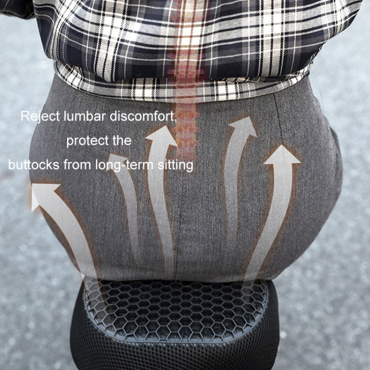 Motorcycle Breathable Massage Waterproof Sun-proof Silicone Seat Cushion