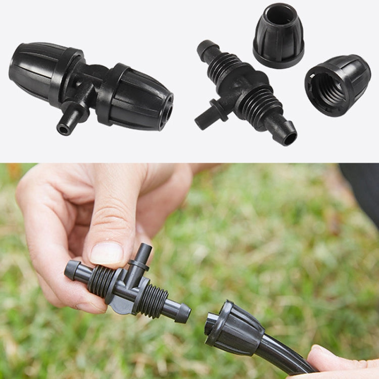 5pcs 8/11 To 4/7 Reducing 3 Way Drip Irrigation Fittings Gardening Hose Micro Spray Fitting