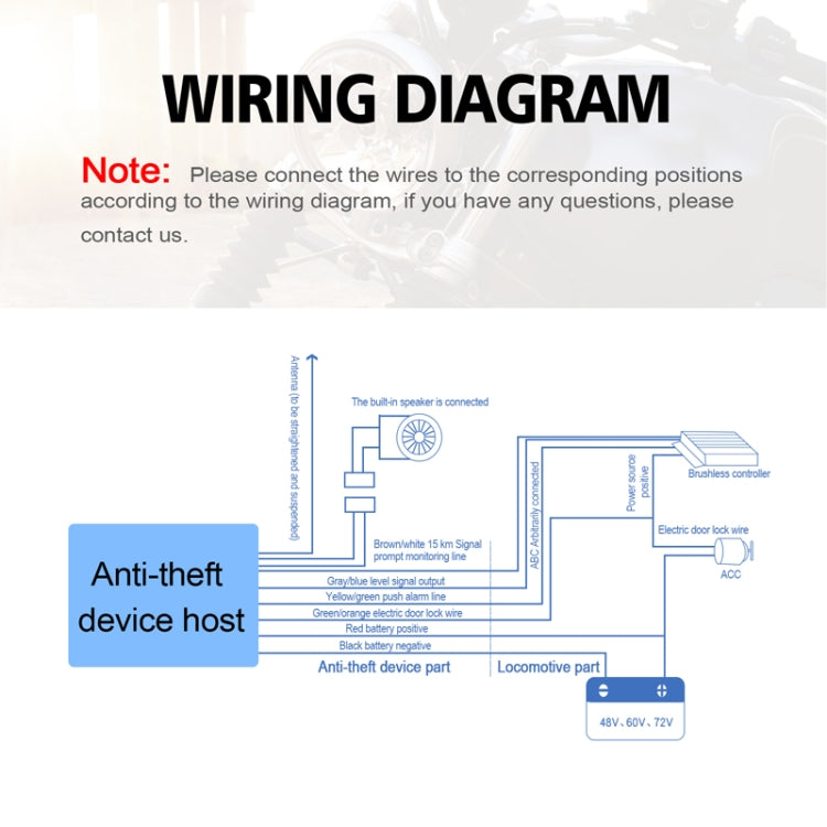Electric Vehicle Anti-theft Remote Alarm Keyless Quick Vehicle Search