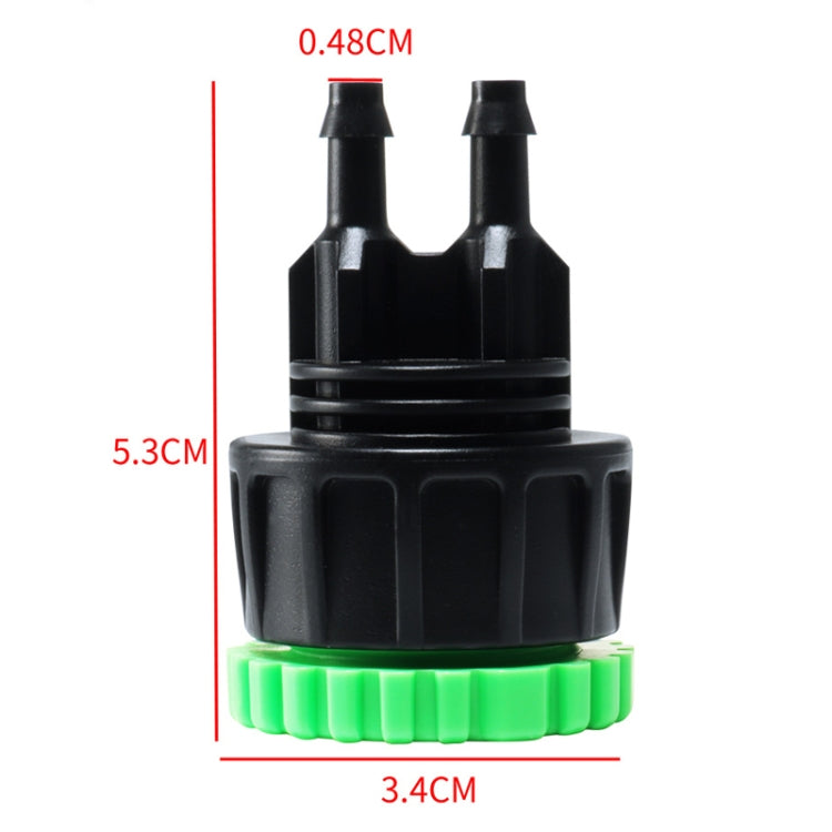 2pcs Faucet Four Point Six Point To 4/7 Pipe Fitting Garden Agriculture Micro Spray Irrigation Connector