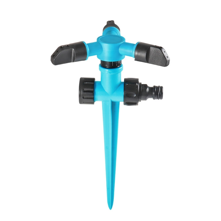 Automatic Rotating Plastic Ground Sprinkler Garden Lawn Triangle Spraying Nozzles