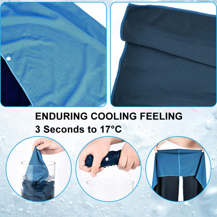 U Shape Cold Feeling Hooded Towel Beach Camping Fitness Sun Protection Quick Drying Sports Cooling Headband