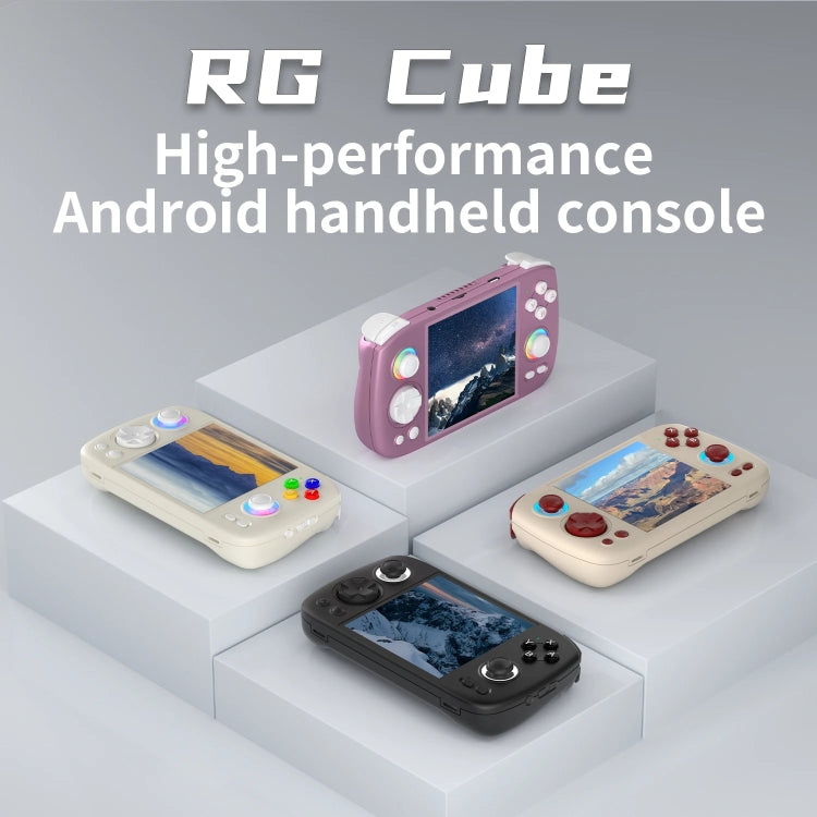 ANBERNIC RG Cube Retro Handheld Game Console With 3.95 Inch Screen T820 CPU Android 13 RGB Light