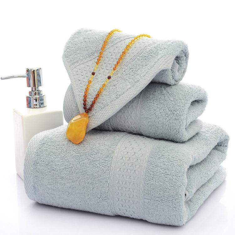 3pcs /Set Cotton Towel Set,  1 Bath Towel, 1 Hand Towel, 1 Face Towel for Bathroom Hotel