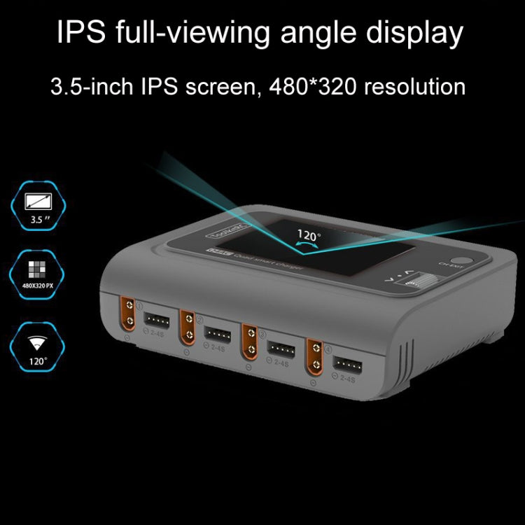ToolkitRC Q4AC Four-Channel Airplanes And Drones Model Li-Po Battery Balance Charger