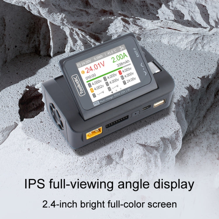 ToolkitRC M9 600W Airplane Li-Po Battery Balance Charger With Voice Function