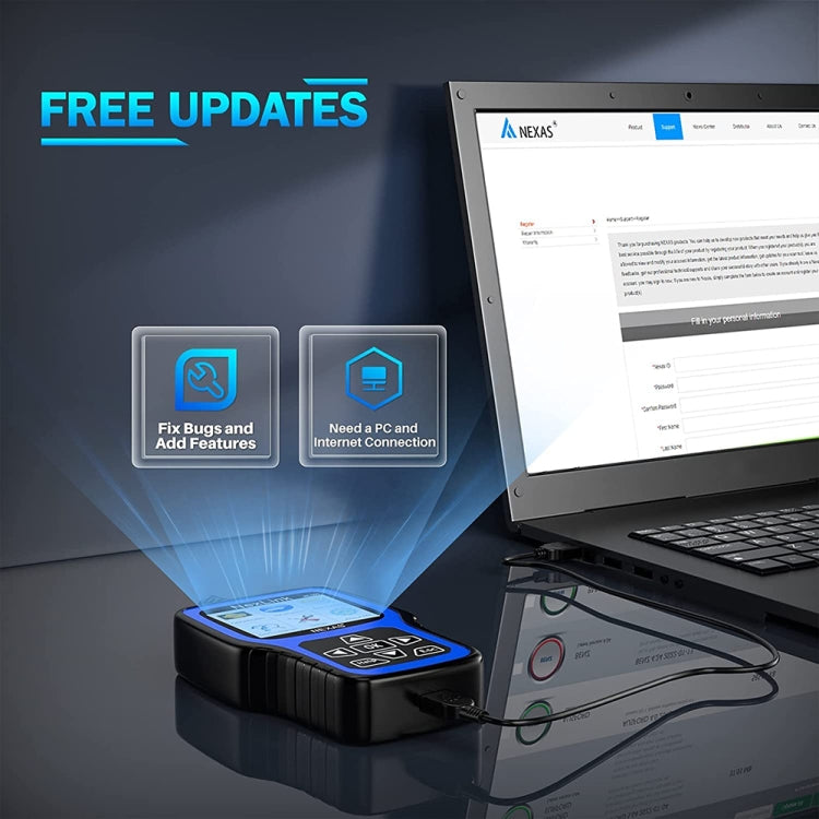 Nexas NL101 Universal OBD2 Scanner Diagnostic Tool & Battery Tester With OBDII