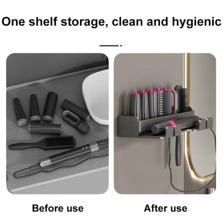 For Dyson Punch-free Curling Rod Storage Rack Bathroom Hairdressing Iron Hanger