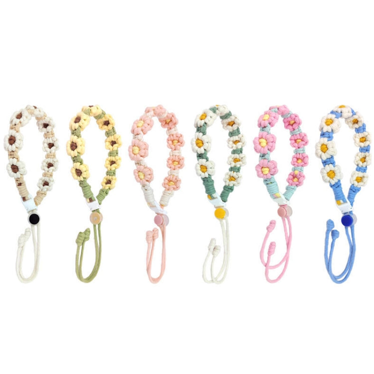 For 8-40oz Portable Sports Water Mug Lanyard Cup Cover Hand-Woven Cute Daisy Mug Strap