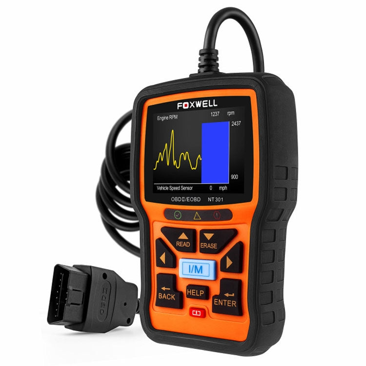 FOXWELL NT301 OBD2 Car Fault Diagnostic Instrument Live Data Code Reader Tool