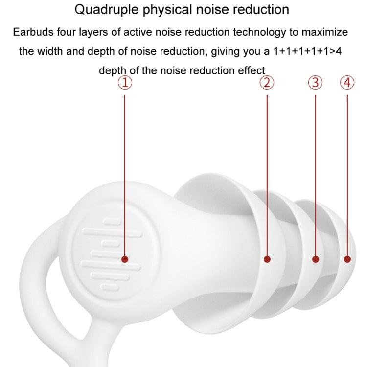 Noise Canceling Sleeping Earplugs Triple Layer Soundproofing Silicone Swimming Earplugs
