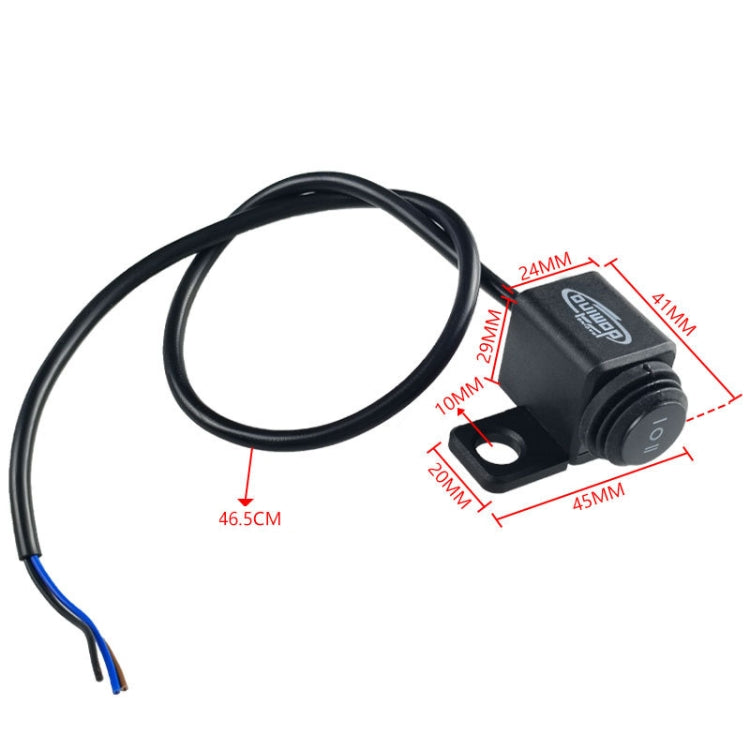 domino Motorcycle Electric Bike Headlight Switch Rearview Mirror Modification Left / Right Universal Switch