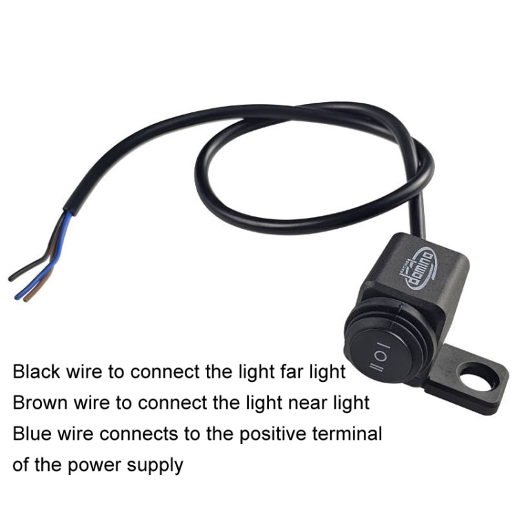 domino Motorcycle Electric Bike Headlight Switch Rearview Mirror Modification Left / Right Universal Switch