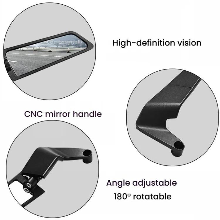 1pair Motorcycle Modification Accessories Invisible Wing Mirror Motorcycle Universal Adjustable Rearview Mirror