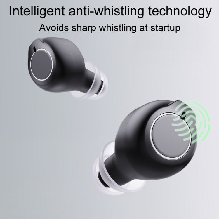 1pair Rechargeable Semi-In-Ear Hearing Aid Elderly Sound Amplifier