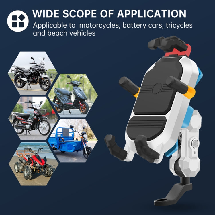 Colorful Motorcycle Shock-absorbing Navigation Mobile Phone Holder