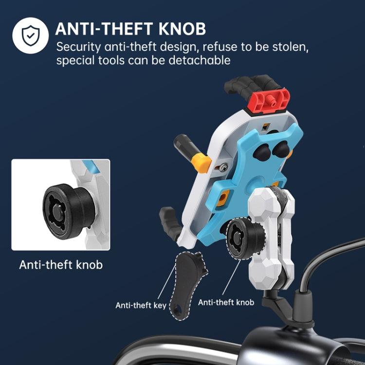 Colorful Motorcycle Shock-absorbing Navigation Mobile Phone Holder