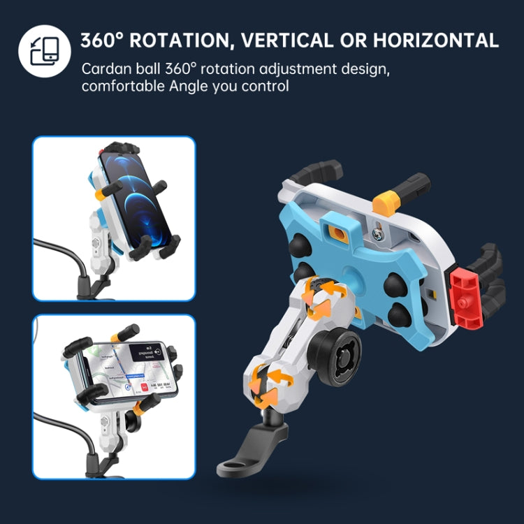 Colorful Motorcycle Shock-absorbing Navigation Mobile Phone Holder